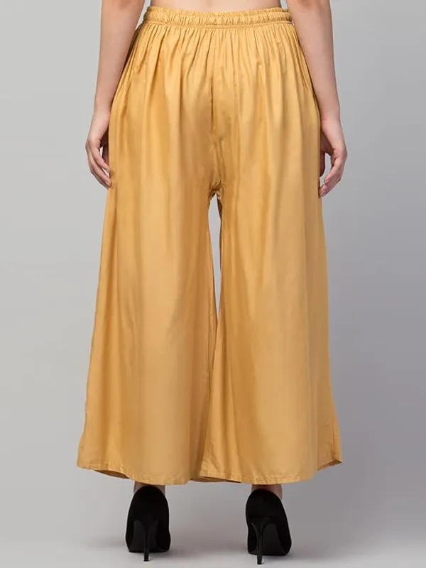Mustard_Yellow_Rayon_Wide_Leg_Palazzo_Pants_For_Women