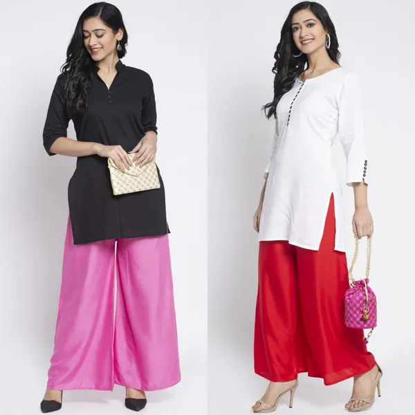 Pink_And_Red_Rayon_Wide_Leg_Palazzo_Pants_For_Women