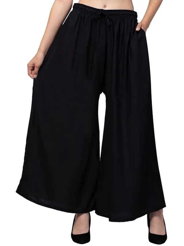 Black_Rayon_Wide_Leg_Palazzo_Pants_For_Women