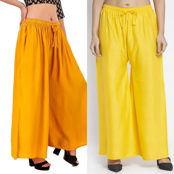 Yellow_Mustard_Rayon_Flared_Palazzo_Pants_For_Women
