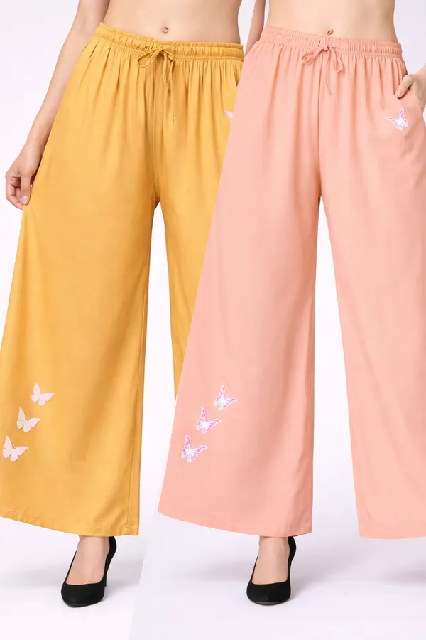 Mustard_Peach_Rayon_Relaxed_Butterfly_Print_Palazzo_Pants_For_Women