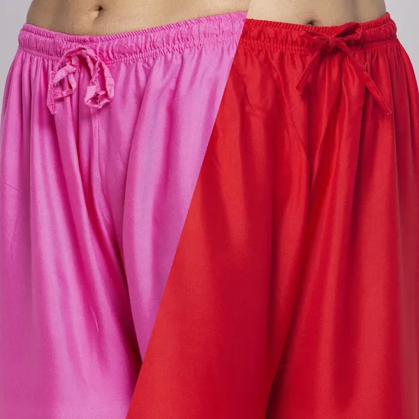 Pink_And_Red_Rayon_Wide_Leg_Palazzo_Pants_For_Women
