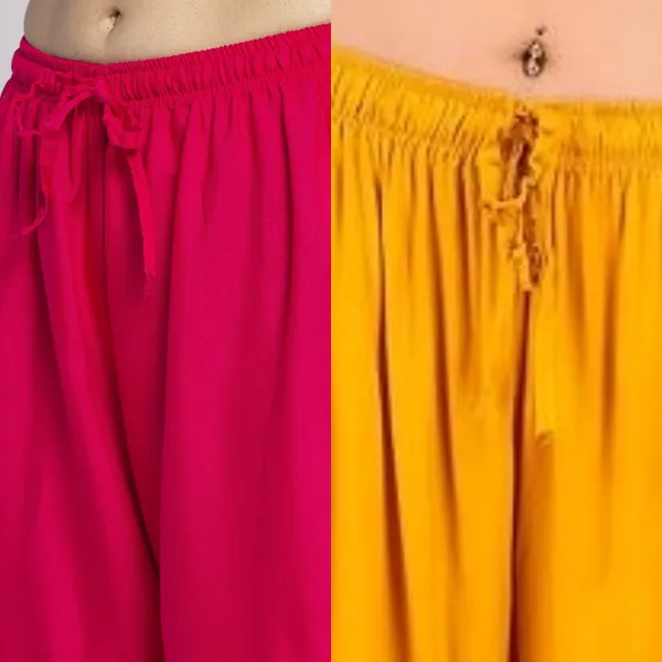 Pink_And_Mustard_Rayon_Flared_Palazzo_Pants_For_Women