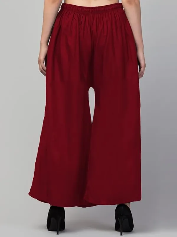 Maroon_Rayon_Wide_Leg_Palazzo_Pants_For_Women