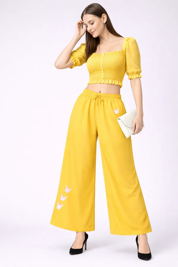 Yellow_Rayon_Butterfly_Embroidered_Wide_Leg_Palazzo_For_Women