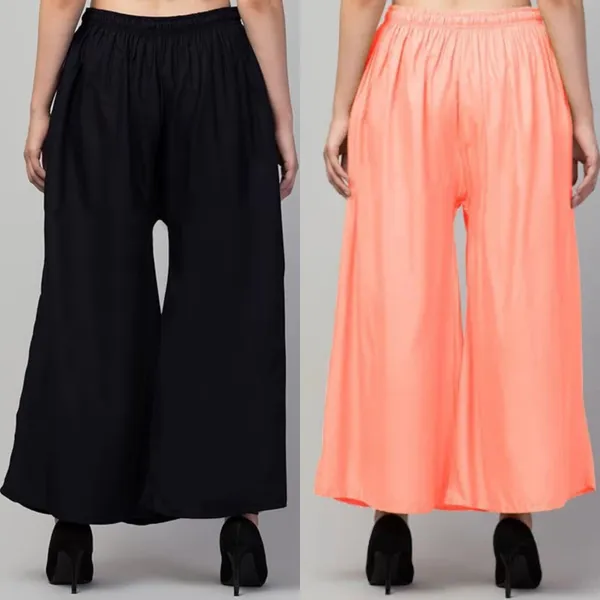 Black_And_Peach_Rayon_Flared_Palazzo_Pants_For_Women