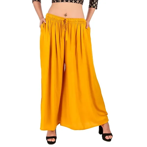 Mustard_Yellow_Rayon_Flared_Palazzo_Pants_For_Women