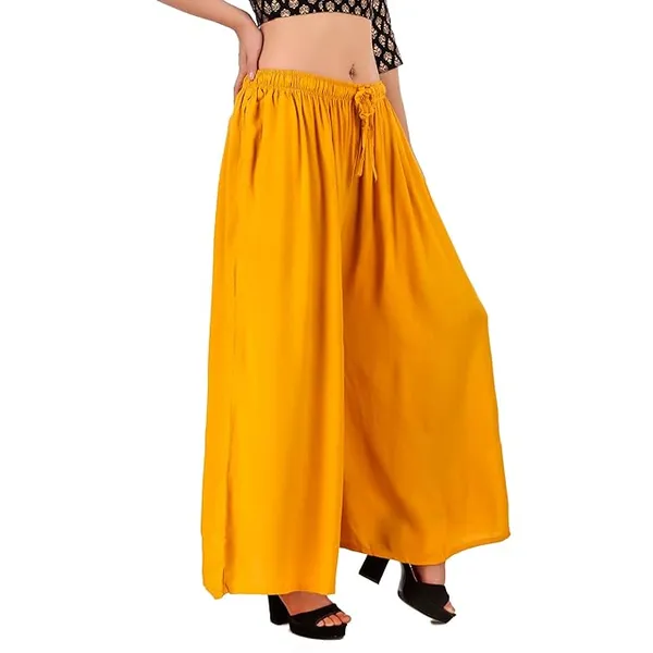 Mustard_Yellow_Rayon_Flared_Palazzo_Pants_For_Women