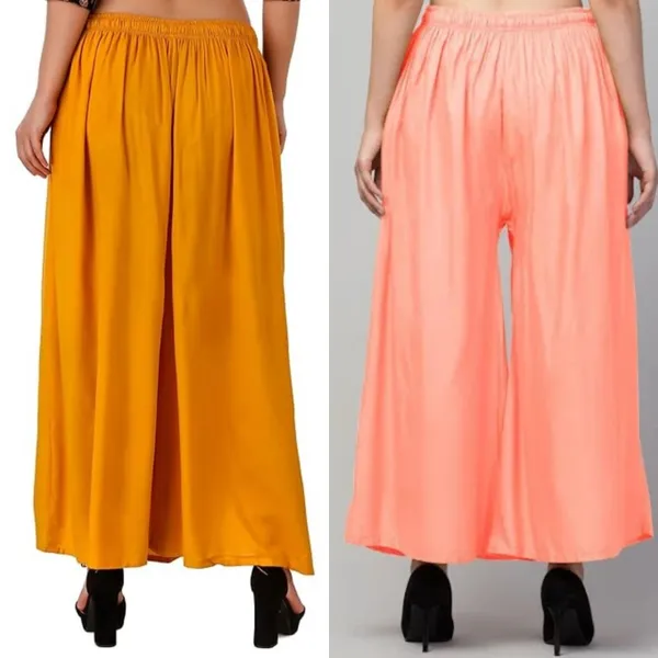 Mustard_Peach_Rayon_Flared_Palazzo_Pants_For_Women