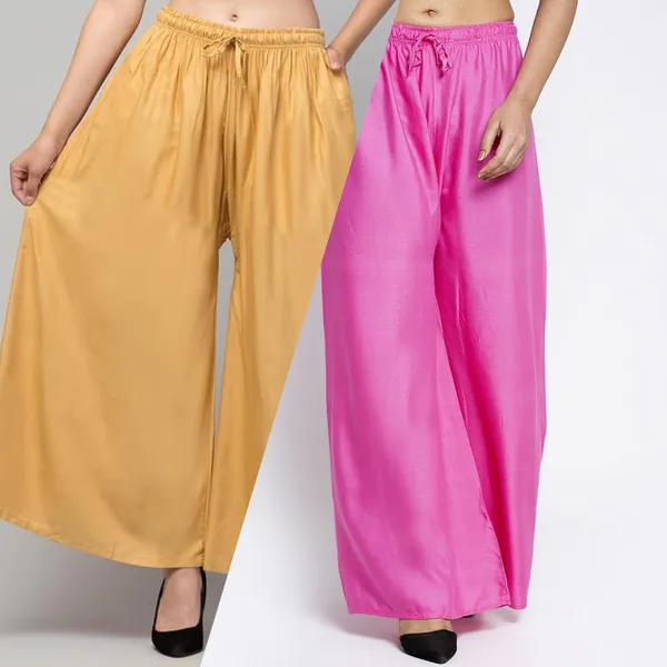 Mustard_And_Pink_Rayon_Flared_Palazzo_Pants_For_Women