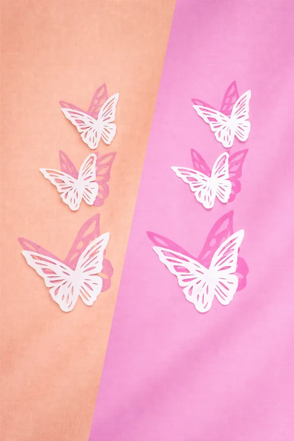 Peach_And_Pink_Rayon_Wide_Leg_Butterfly_Embroidered_Palazzo_Pants_For_Women