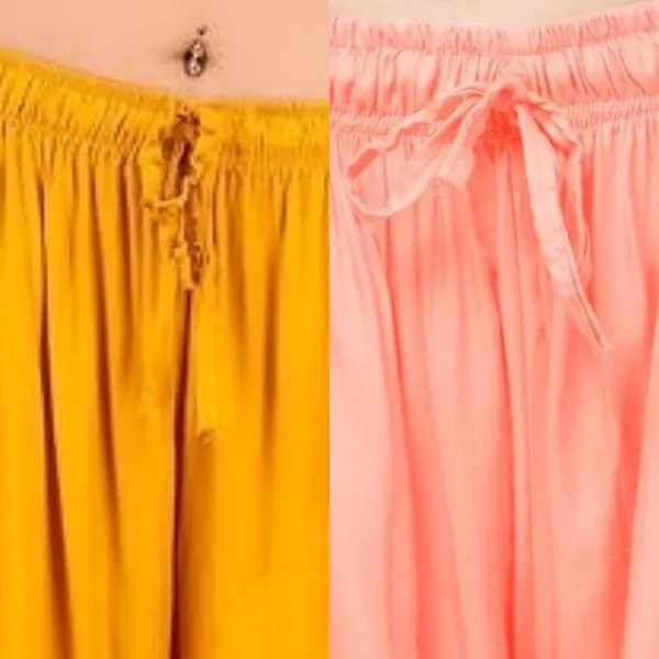 Mustard_Peach_Rayon_Flared_Palazzo_Pants_For_Women