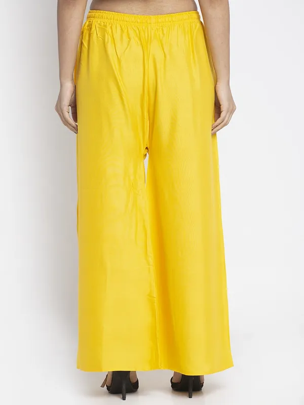 Yellow_Rayon_Wide_Leg_Palazzo_Pants_For_Women