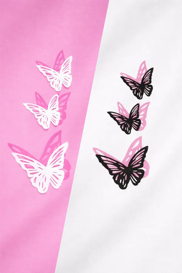 Pink_And_White_Rayon_Wide_Leg_Butterfly_Print_Palazzo_Pants_For_Women