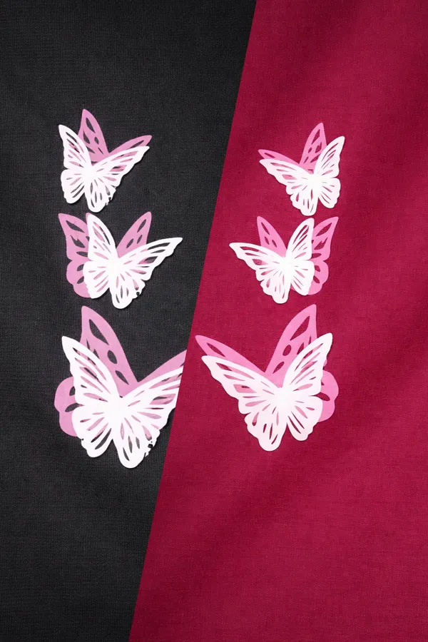 Black_Maroon_Rayon_Wide_Leg_Butterfly_Print_Palazzo_Pants_For_Women