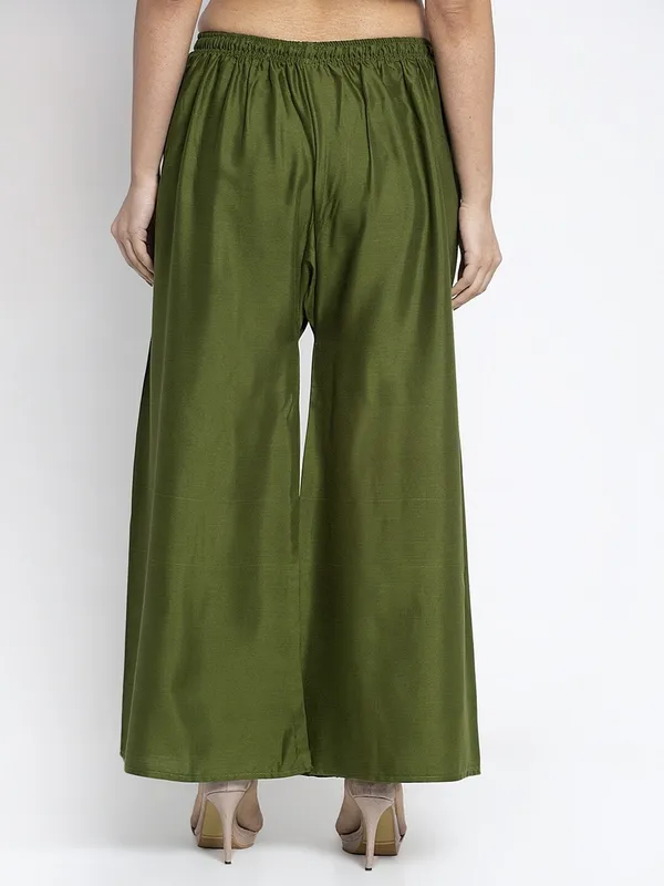 Olive_Green_Rayon_Wide_Leg_Palazzo_Pants_For_Women