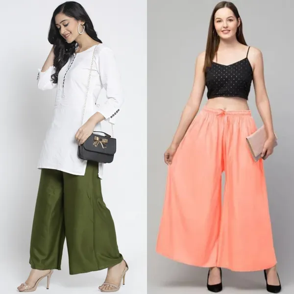Olive_Green_And_Peach_Rayon_Flared_Palazzo_Pants_For_Women