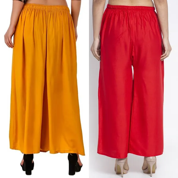 Mustard_Yellow_Red_Rayon_Flared_Palazzo_Pants_For_Women