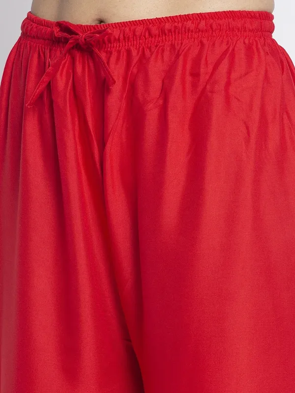 Red_Rayon_Wide_Leg_Flared_Palazzo_Pants_For_Women