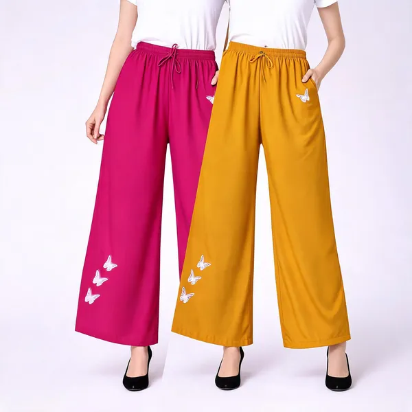 Pink_Mustard_Rayon_Relaxed_Butterfly_Print_Palazzo_Pants_For_Women