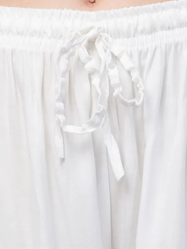 White_Rayon_Wide_Leg_Palazzo_Pants_For_Women
