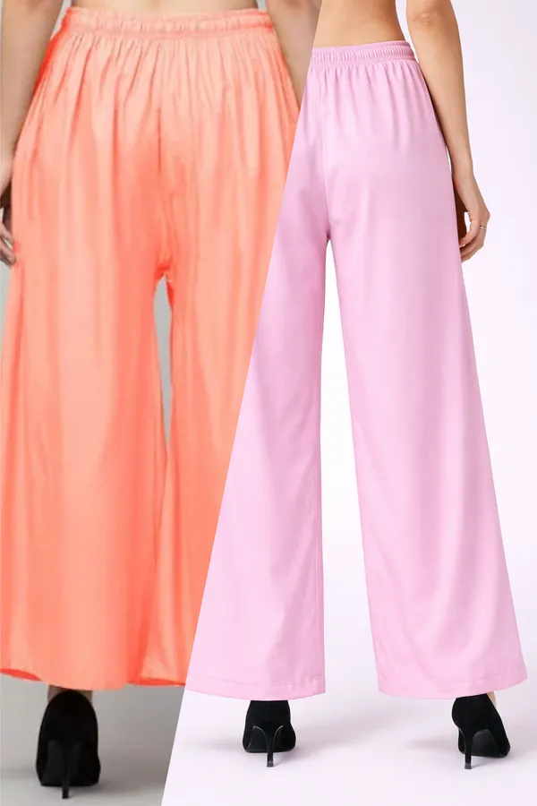 Orange_Pink_Rayon_Wide_Leg_Solid_Palazzo_Pants_For_Women