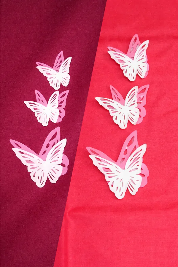 Maroon_Red_Rayon_Wide_Leg_Butterfly_Print_Palazzo_Pants_For_Women