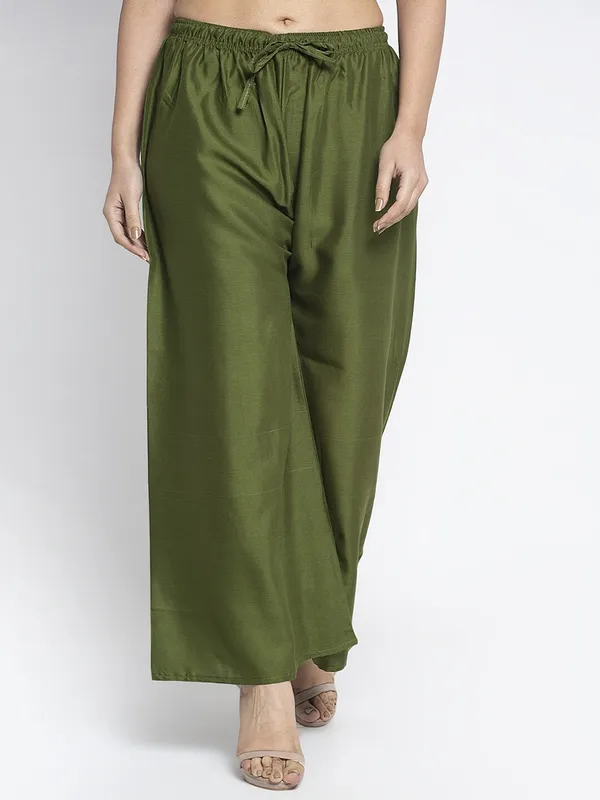 Olive_Green_Rayon_Wide_Leg_Palazzo_Pants_For_Women
