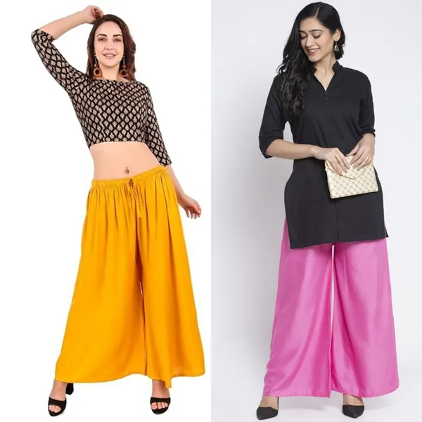 Mustard_Yellow_Pink_Rayon_Flared_Palazzo_Pants_For_Women