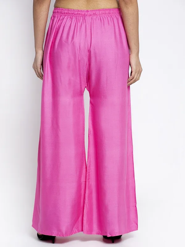 Pink_Satin_Wide_Leg_Palazzo_Pants_For_Women