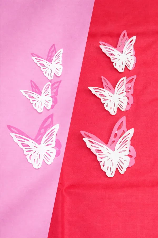 Pink_And_Red_Rayon_Wide_Leg_Butterfly_Print_Palazzo_Pants_For_Women