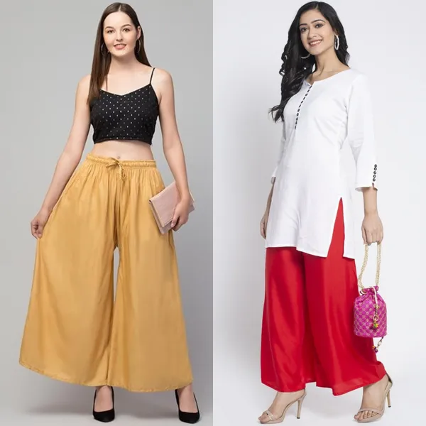 Mustard_And_Red_Rayon_Flared_Palazzo_Pants_For_Women
