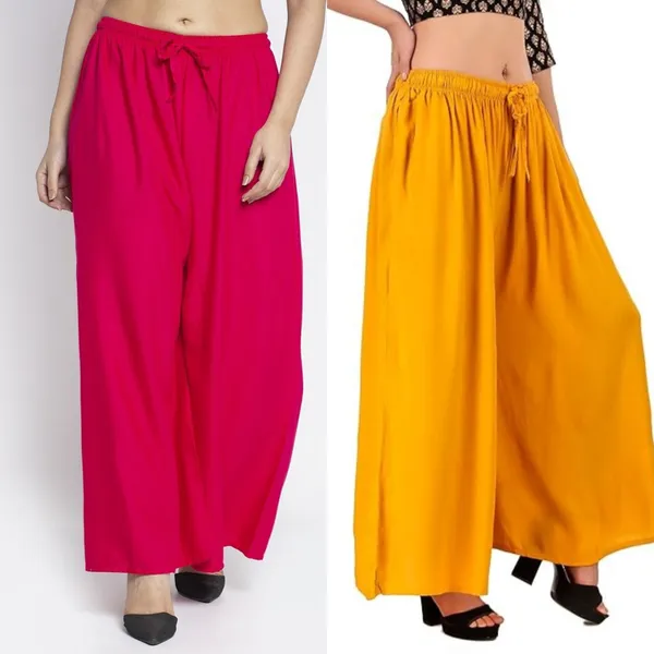 Pink_And_Mustard_Rayon_Flared_Palazzo_Pants_For_Women