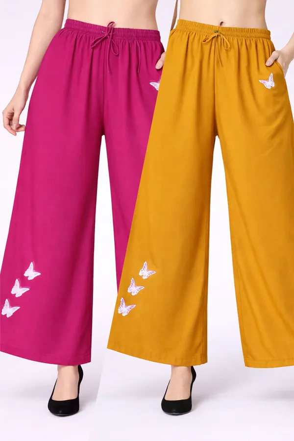Pink_Mustard_Rayon_Relaxed_Butterfly_Print_Palazzo_Pants_For_Women
