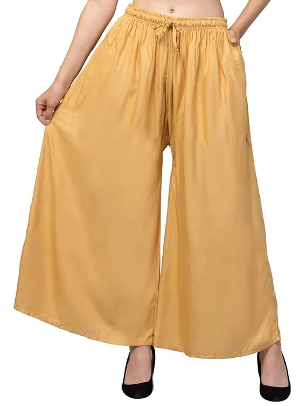 Mustard_Yellow_Rayon_Wide_Leg_Palazzo_Pants_For_Women
