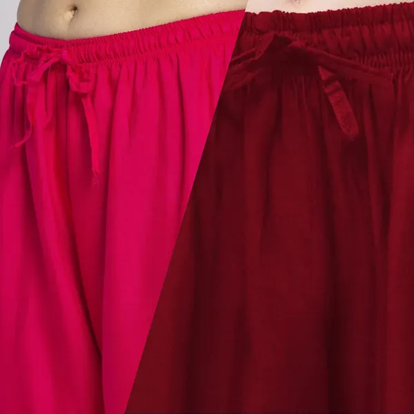 Pink_And_Maroon_Rayon_Flared_Palazzo_Pants_For_Women