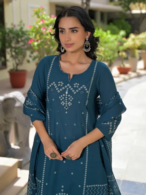 Teal_Blue_Women_Pure_Cotton_Mirror_Work_Kurta_Set_with_Dupatt