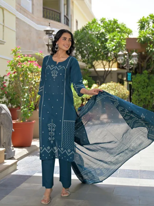 Teal_Blue_Women_Pure_Cotton_Mirror_Work_Kurta_Set_with_Dupatt
