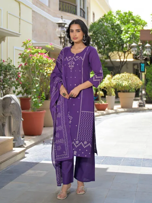 Purple_Women_Pure_Cotton_Mirror_Work_Kurta_Set_with_Dupatta