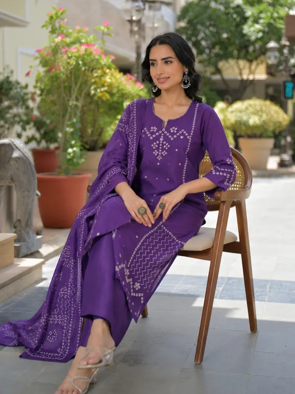 Purple_Women_Pure_Cotton_Mirror_Work_Kurta_Set_with_Dupatta