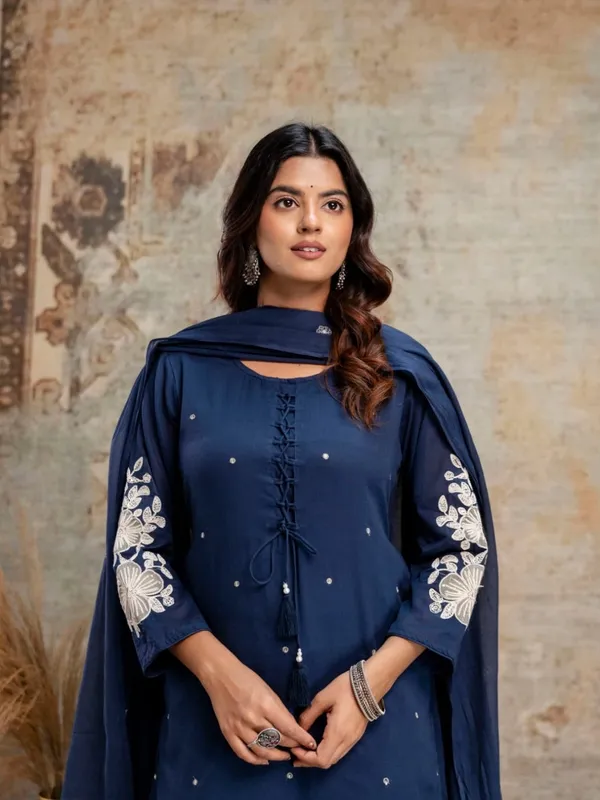 Navy_Blue_Women_Pure_Cotton_Embroidered_Kurta_Set_with_Dupatta