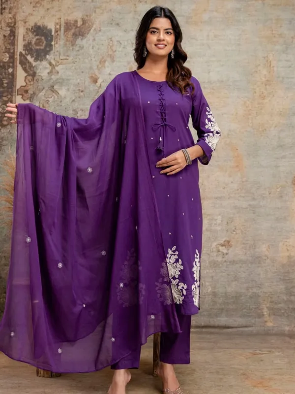 Purple_Women_Pure_Cotton_Embroidered_Kurta_Set_with_Dupatta