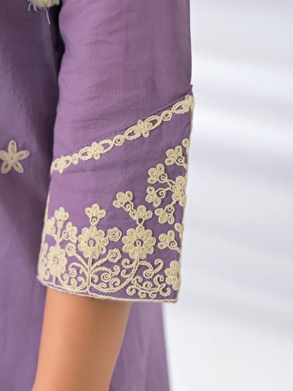 Lavender_Women_Pure_Cotton_Embroidered_Kurta_Set_with_Dupatta