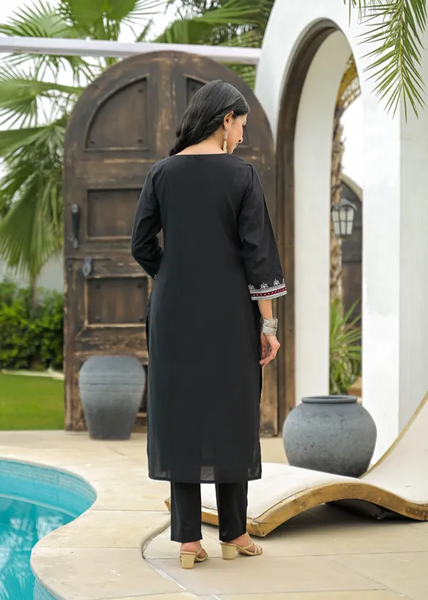 Black_Cotton_Embroidered_Suit_Set_With_Contrast_Detailing_–_Elegant_Daily_&_Festive_Wear