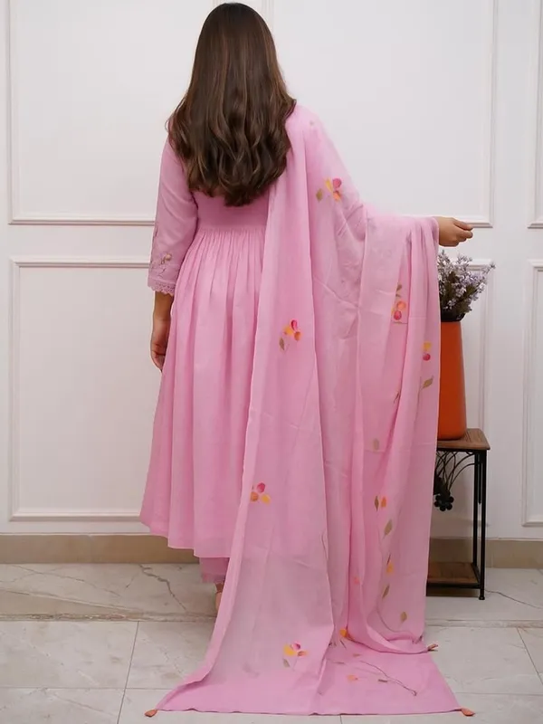 Pink_Cotton_Embroidered_Anarkali_Suit_Set_For_Women_With_Dupatta