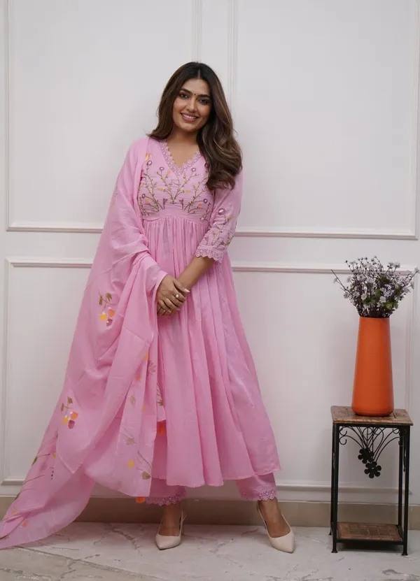 Pink_Cotton_Embroidered_Anarkali_Suit_Set_For_Women_With_Dupatta