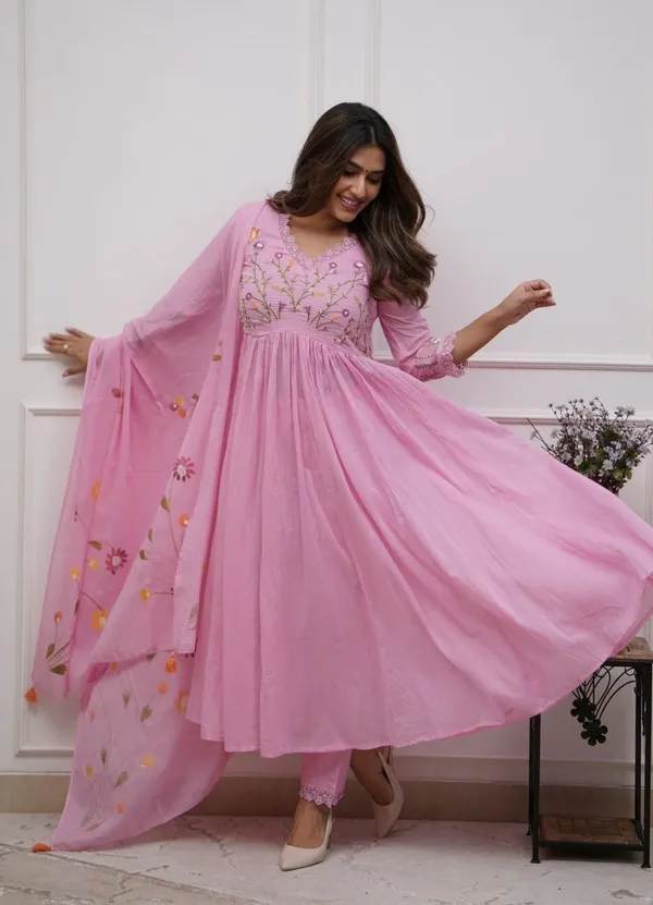 Pink_Cotton_Embroidered_Anarkali_Suit_Set_For_Women_With_Dupatta