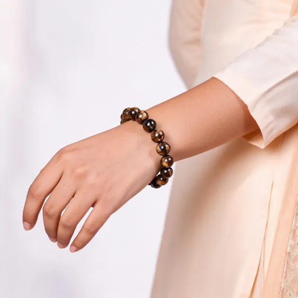 Tiger'S_Quartz_Crystal_Beaded_Bracelet