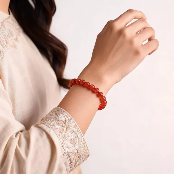 Red_Agate_Carnelian_Beaded_Bracelet