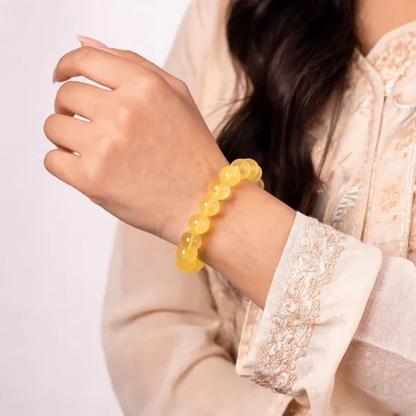 Yellow_Citrine_Crystal_Beaded_Bracelet